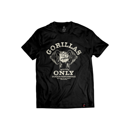 Gorillas Only Tee - Black & Off-white